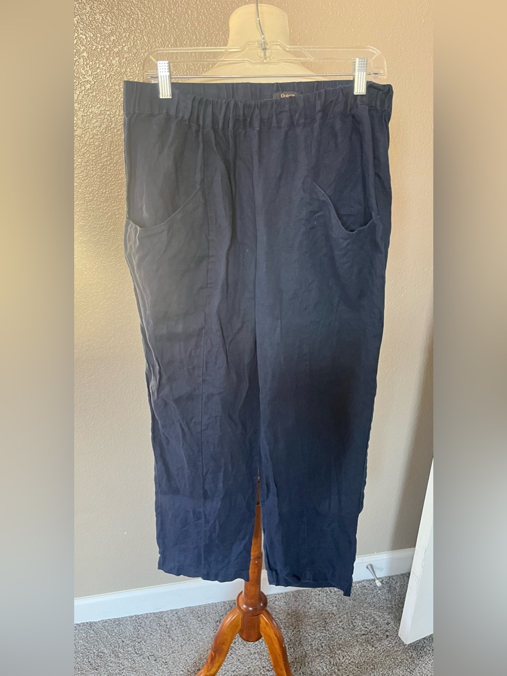 Quince 100% Linen Navy Pants Large